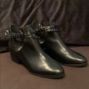 H&M Black Cutout Booties